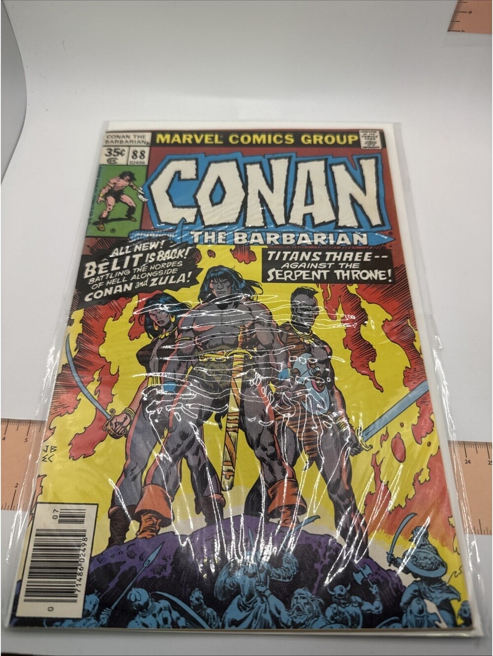 Conan the Barbarian Marvel Comics 1978 Titans Three Against the Serpent! #88